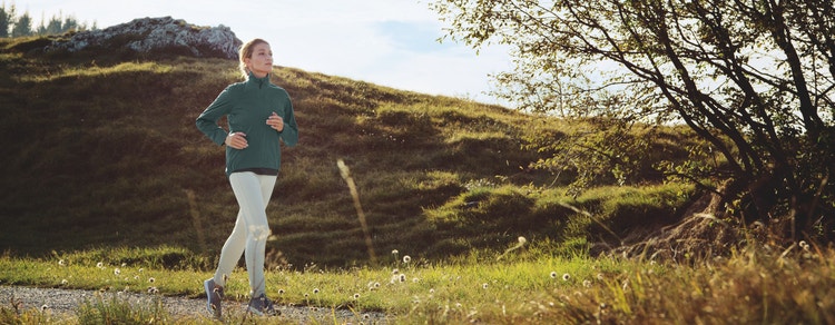 Header Image mit laufender Frau